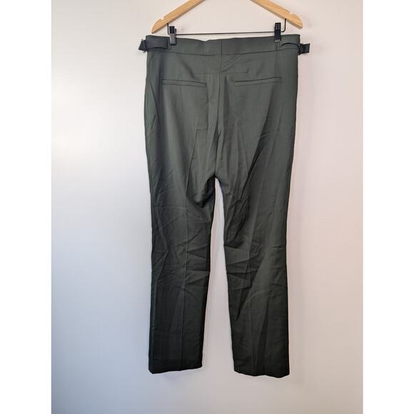 NWT Women's COS Straight Leg Wool Trousers in Dark Green - Picture 6 of 9
